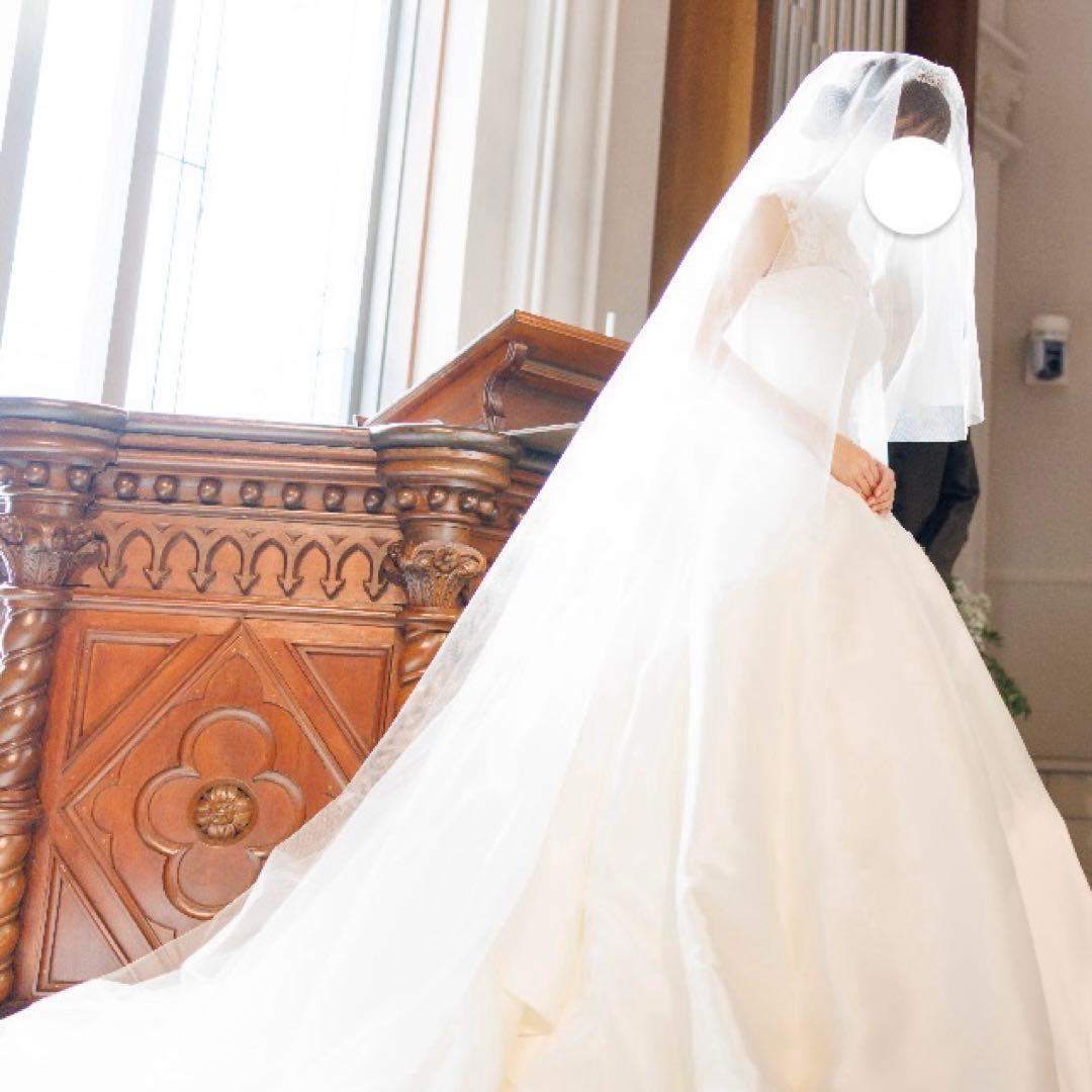 トリートドレッシング　ロングベール　蝶々と花