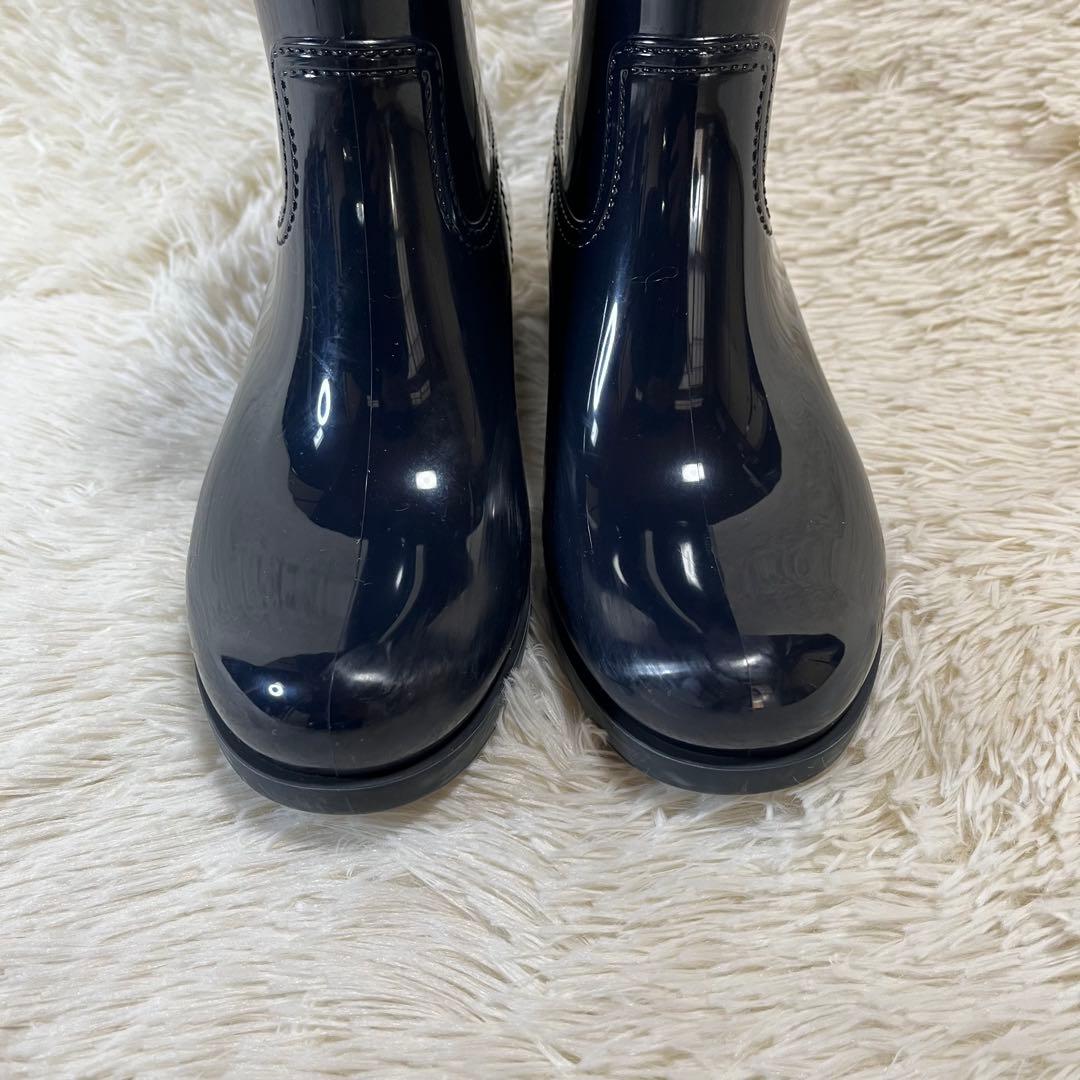 ✨希少✨ PRADA プラダ トライアングルロゴ レインブーツ ネイビー 36