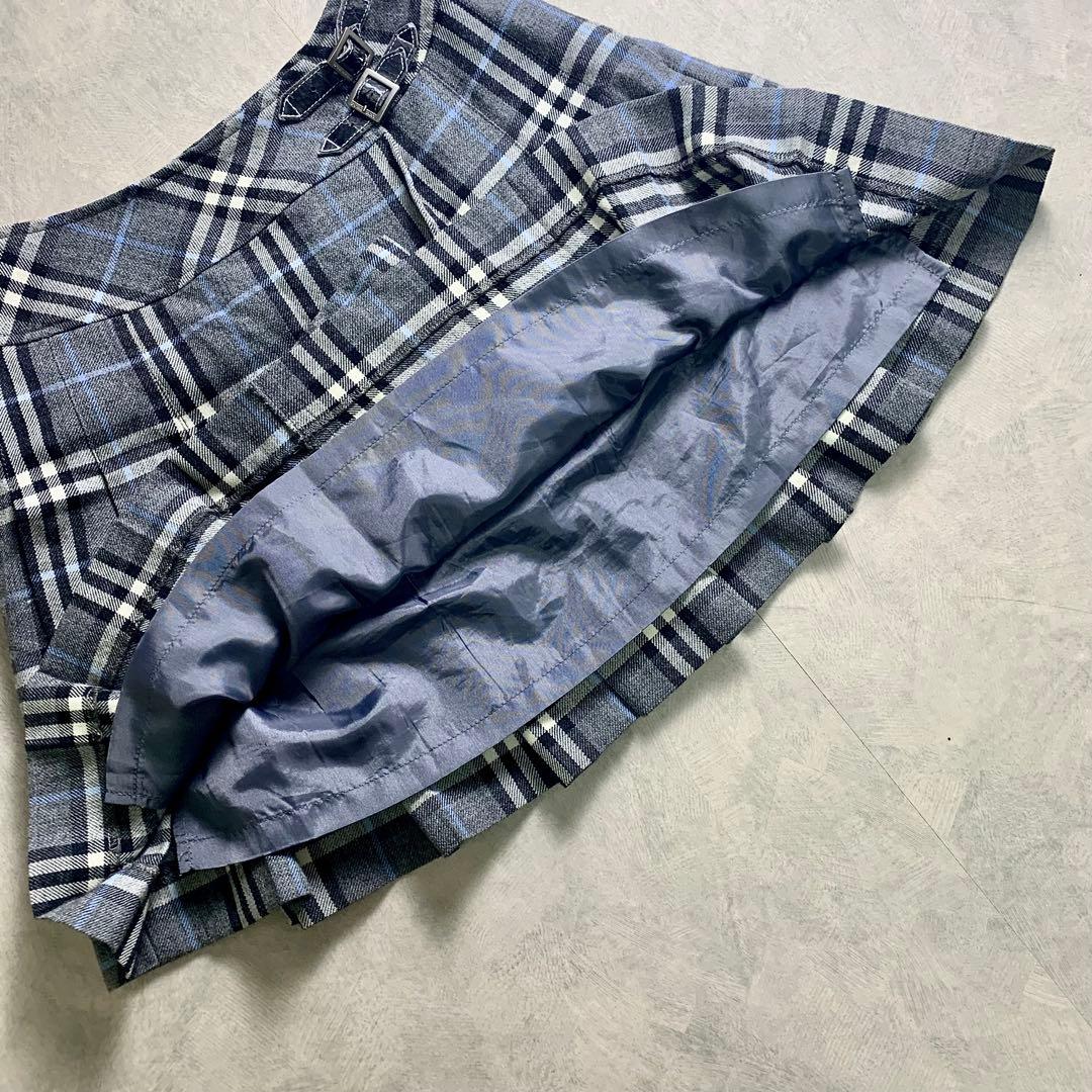 Burberry London ノバチェック　プリーツ ミニスカート