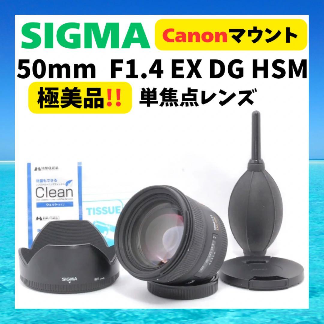 単焦点レンズ　SIGMA 50mm F1.4 EX DG HSM Canon用