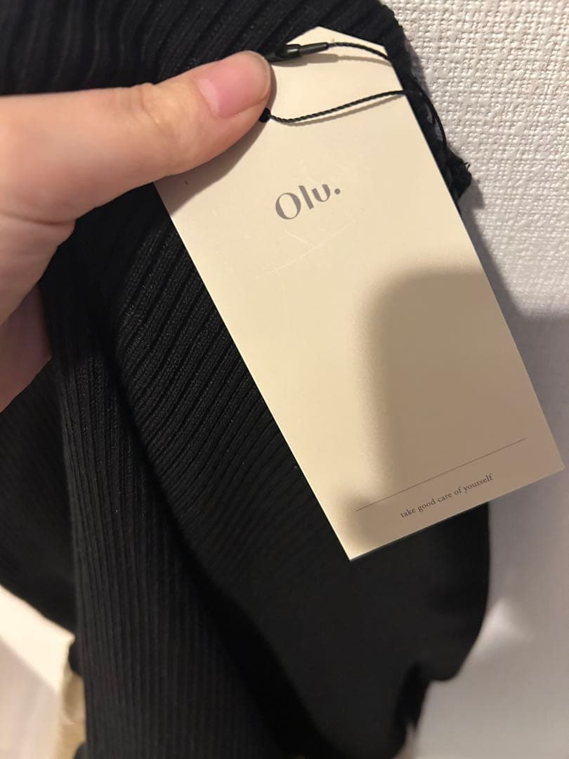 olu.ニットドッキングバルーンワンピース