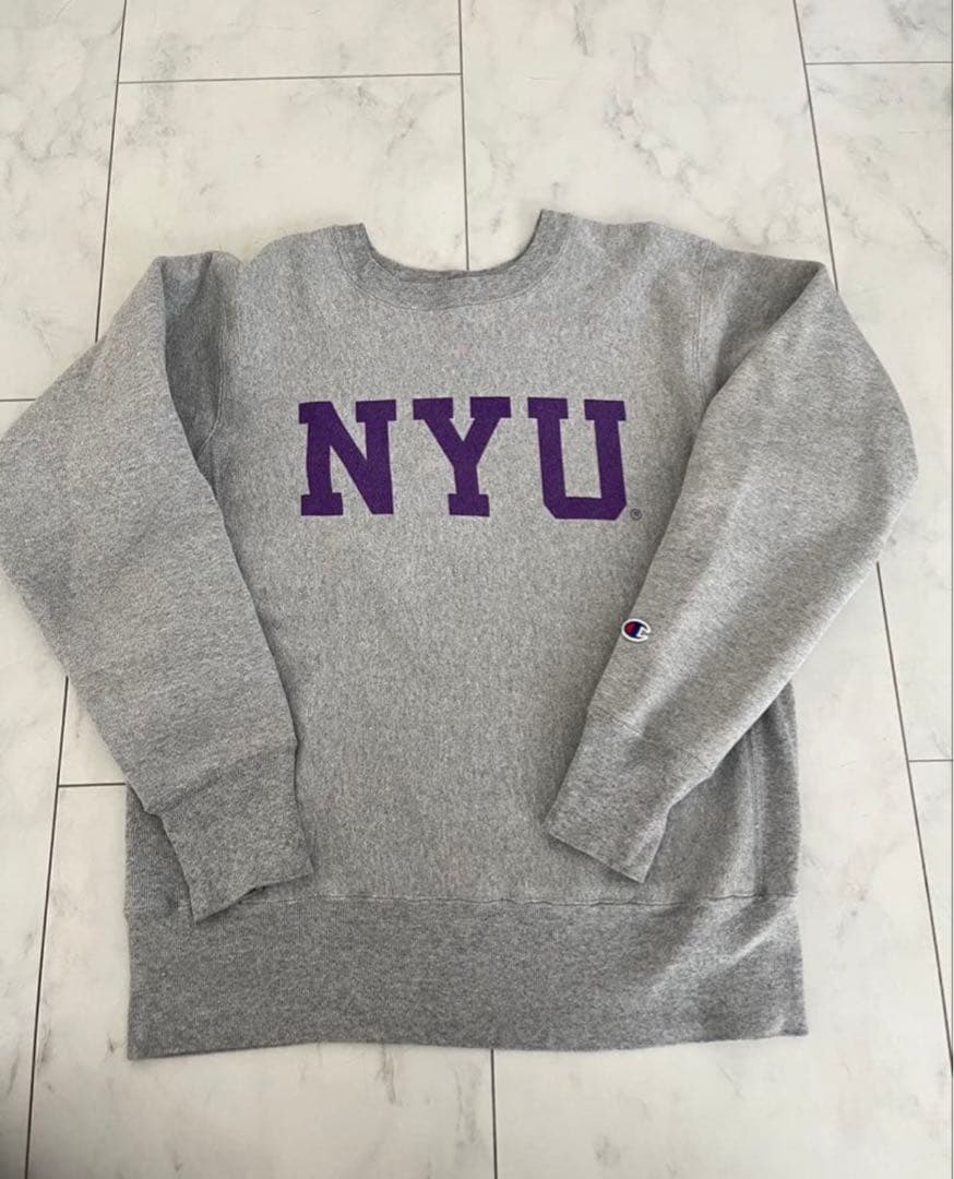 ほうじ茶 Champion NYU リバースウィーブ 赤タグ USA製