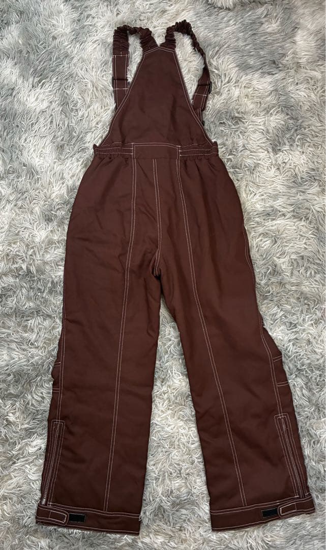 WINDEX スキーウェア 上下セット 茶×白 レディースM 中綿 良品