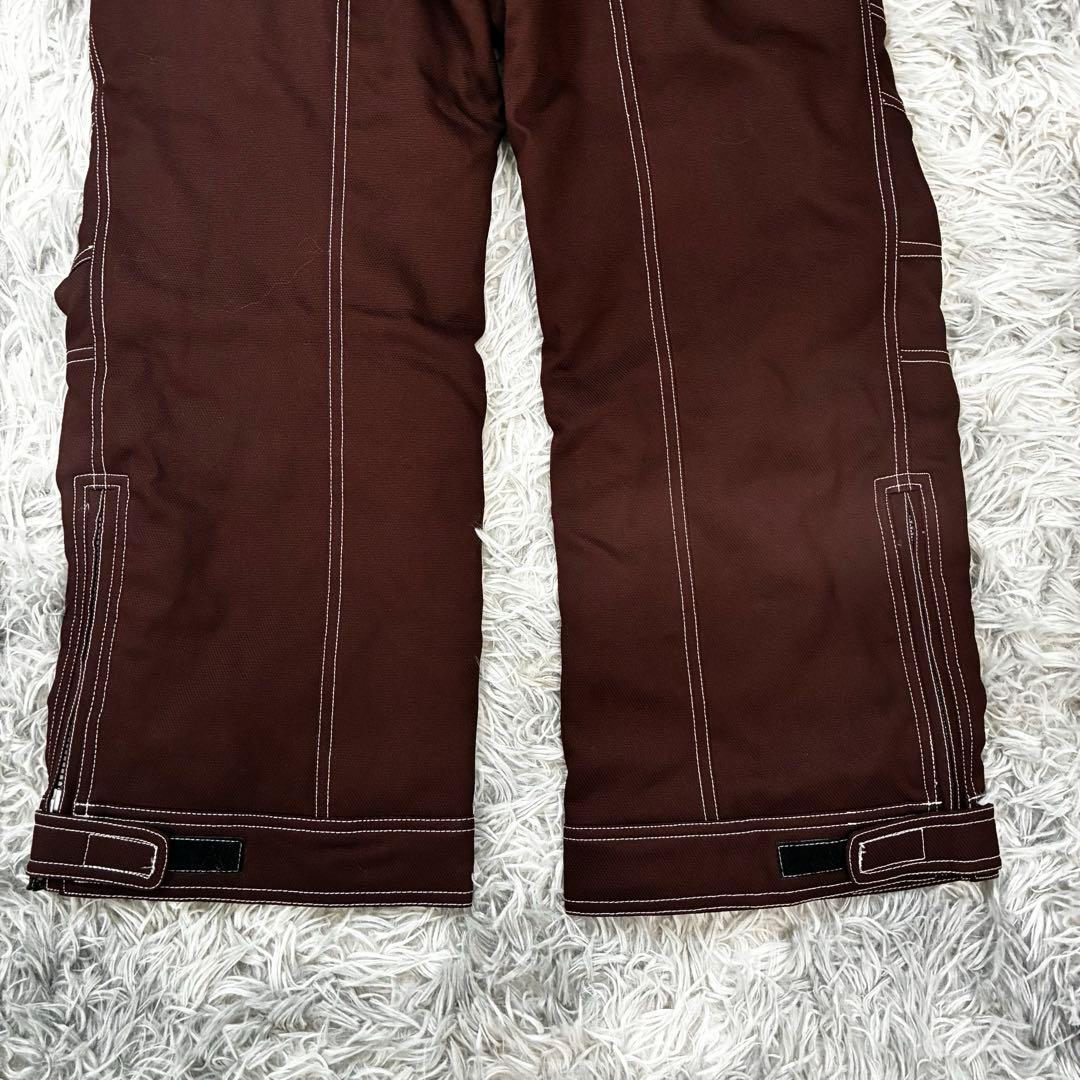 WINDEX スキーウェア 上下セット 茶×白 レディースM 中綿 良品