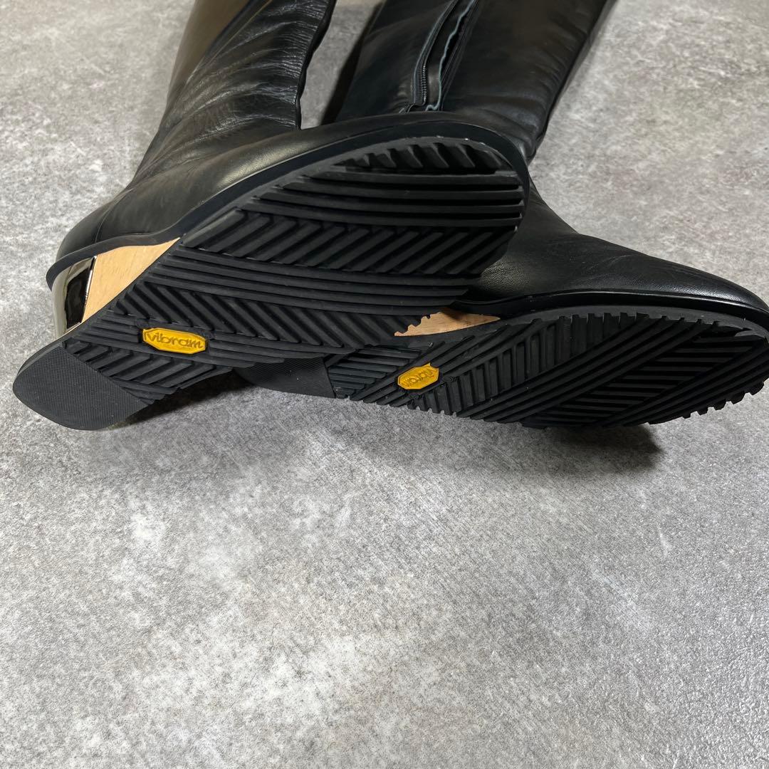 ISSEY MIYAKE ロングブーツ　本革　デザイナーズ　25cm AJ403