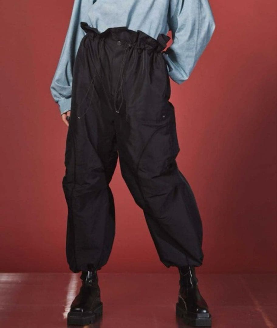 チ*カ様 GRANCY タカト着用色違い ウエストシャーリングビッグUFOパンツ