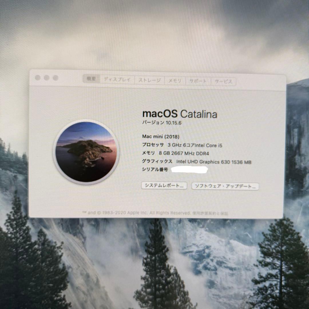 Apple Macmini 2018 maxOS Catalina アップル