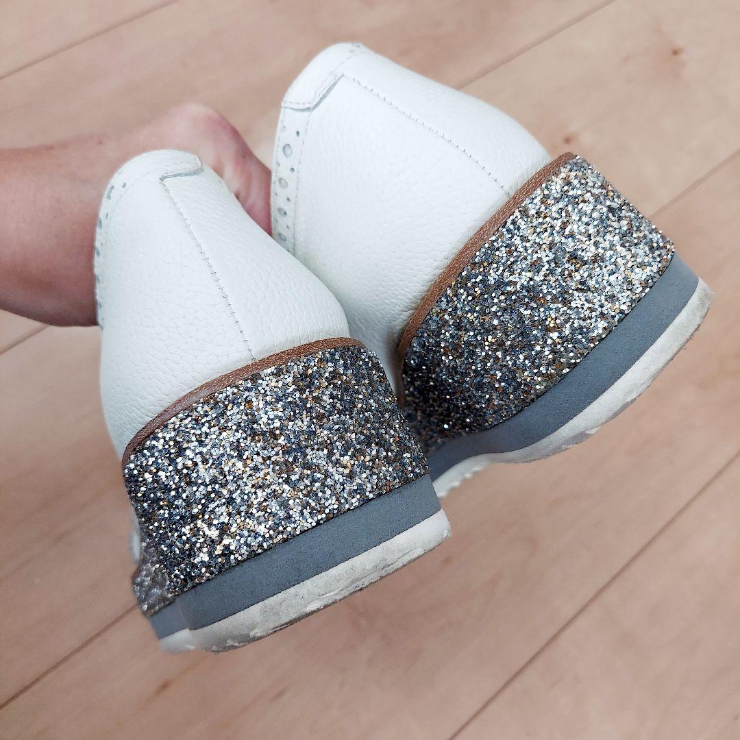 DIANA ダイアナ ローファー グリッター 厚底 シューズ 靴 23.5 革靴