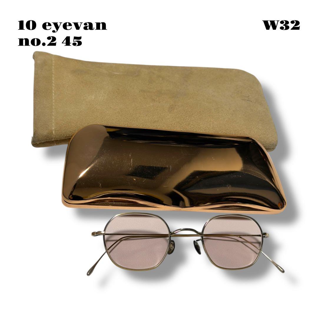 希少品！ 10 eyevan no.2 45 45 22 145 ゴールド 金銀