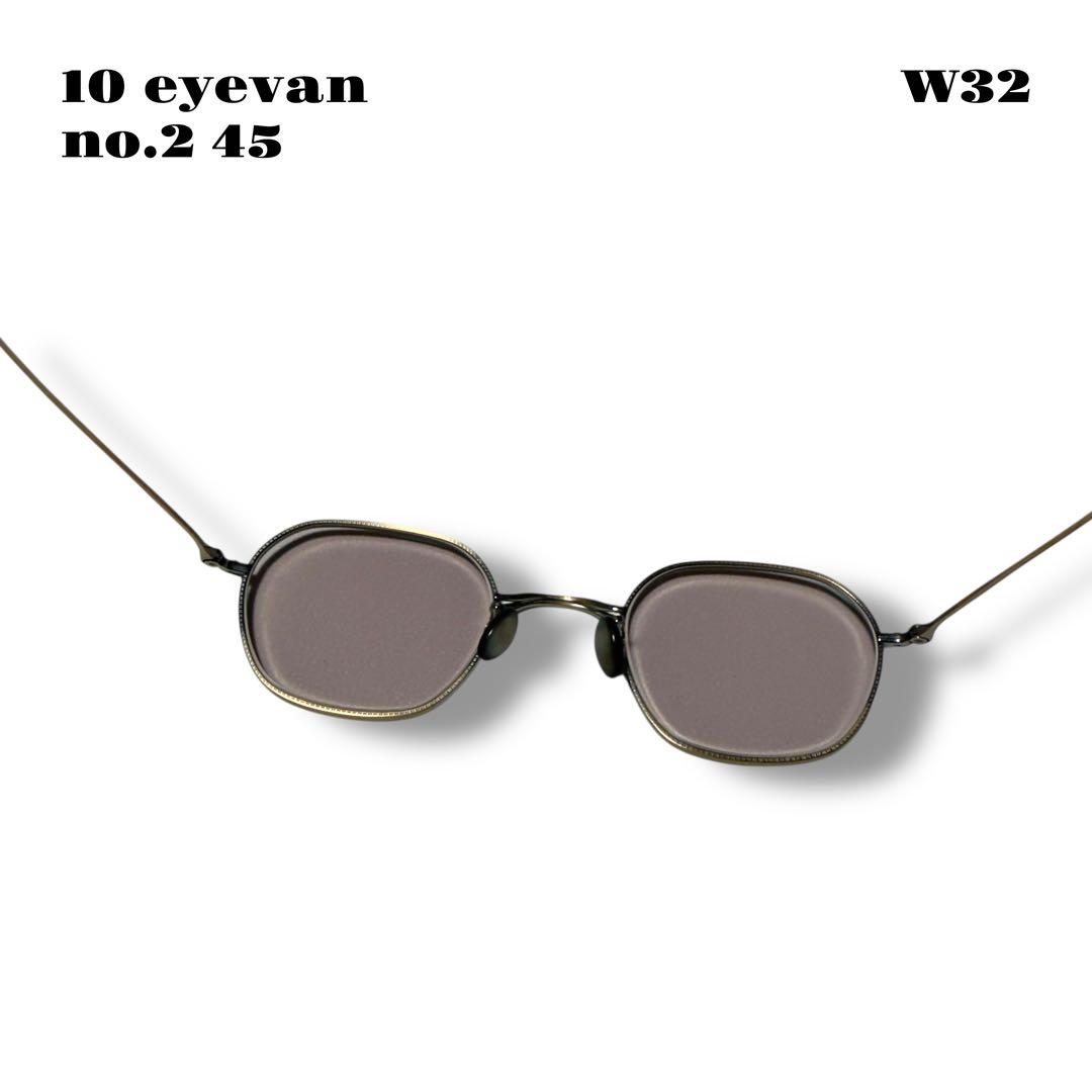希少品！ 10 eyevan no.2 45 45 22 145 ゴールド 金銀