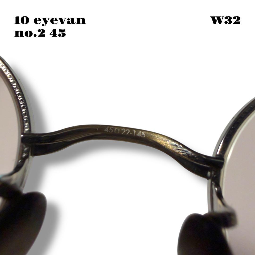 希少品！ 10 eyevan no.2 45 45 22 145 ゴールド 金銀