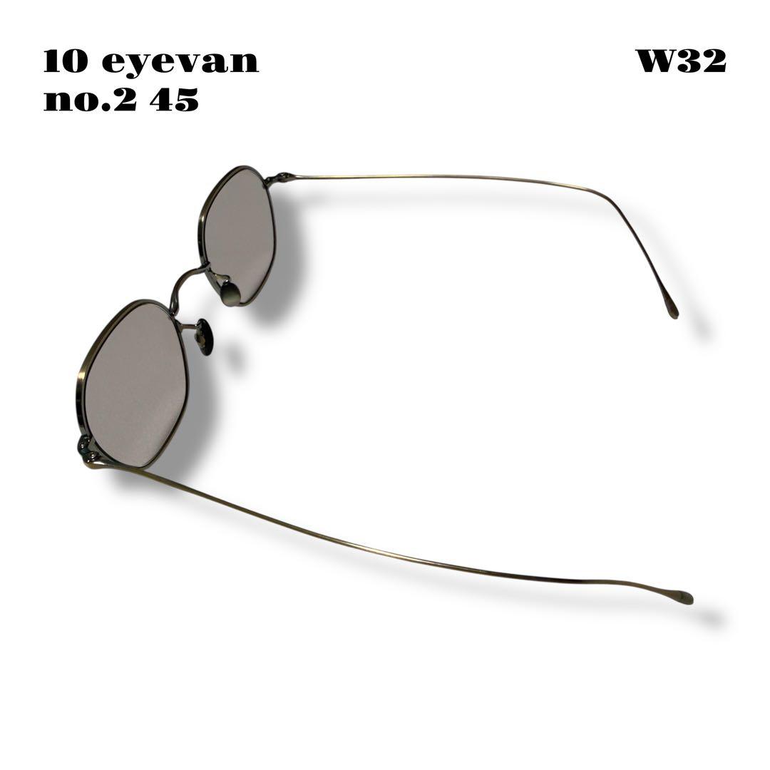 希少品！ 10 eyevan no.2 45 45 22 145 ゴールド 金銀