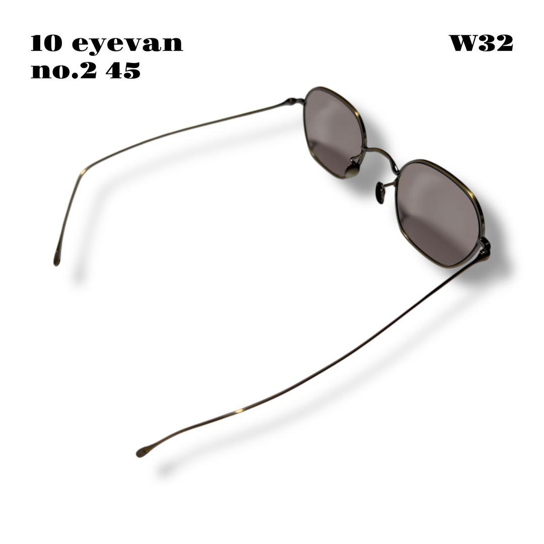 希少品！ 10 eyevan no.2 45 45 22 145 ゴールド 金銀