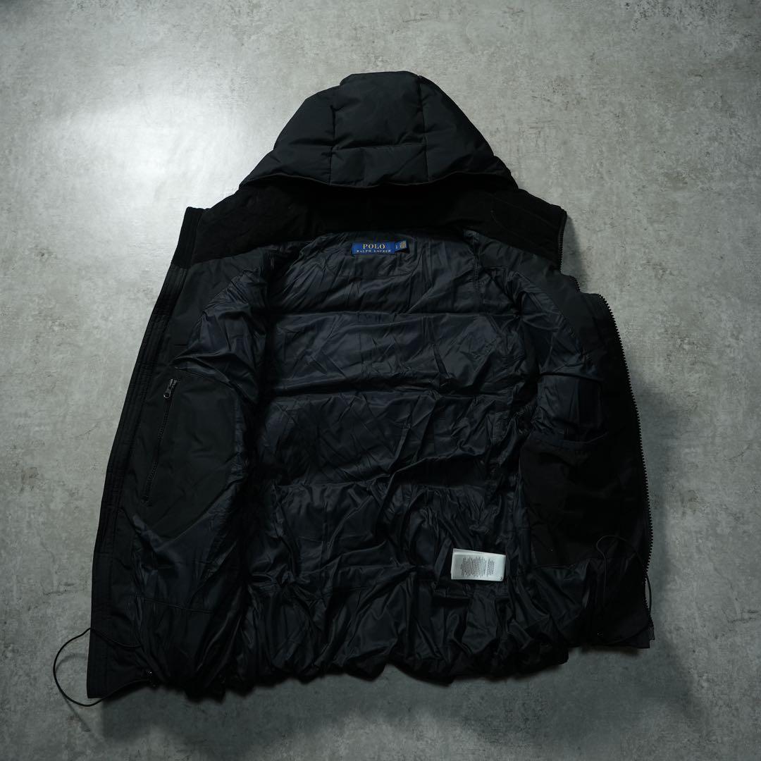 y2k POLO RALPH LAUREN ダウンベスト ビッグポニー ドリル