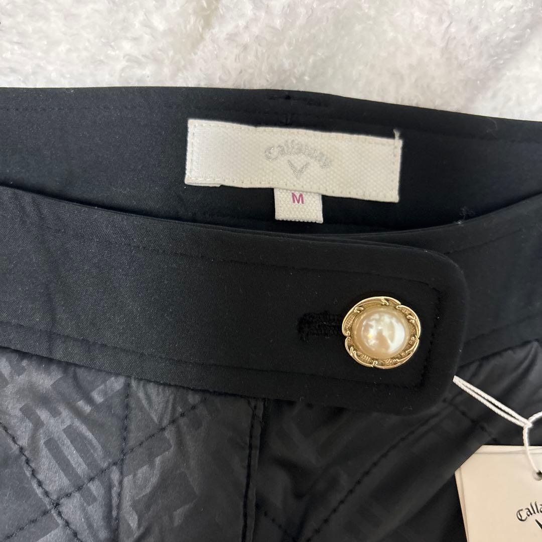 新品Callaway GOLF キャロウェイ　キルティングパンツM パールボタン