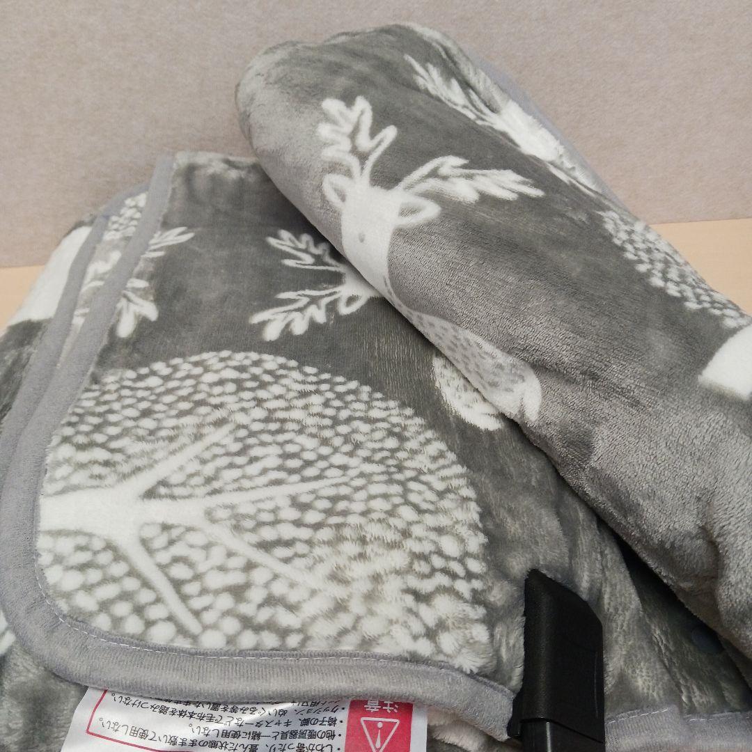 m101407k 着る電気毛布 curun アーバンスタイル エルク柄グレー