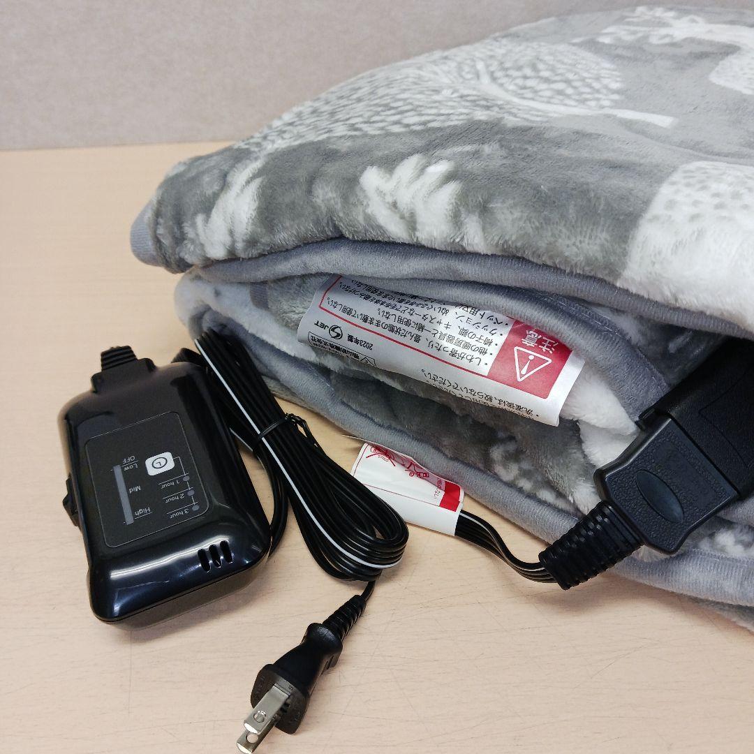 m101407k 着る電気毛布 curun アーバンスタイル エルク柄グレー