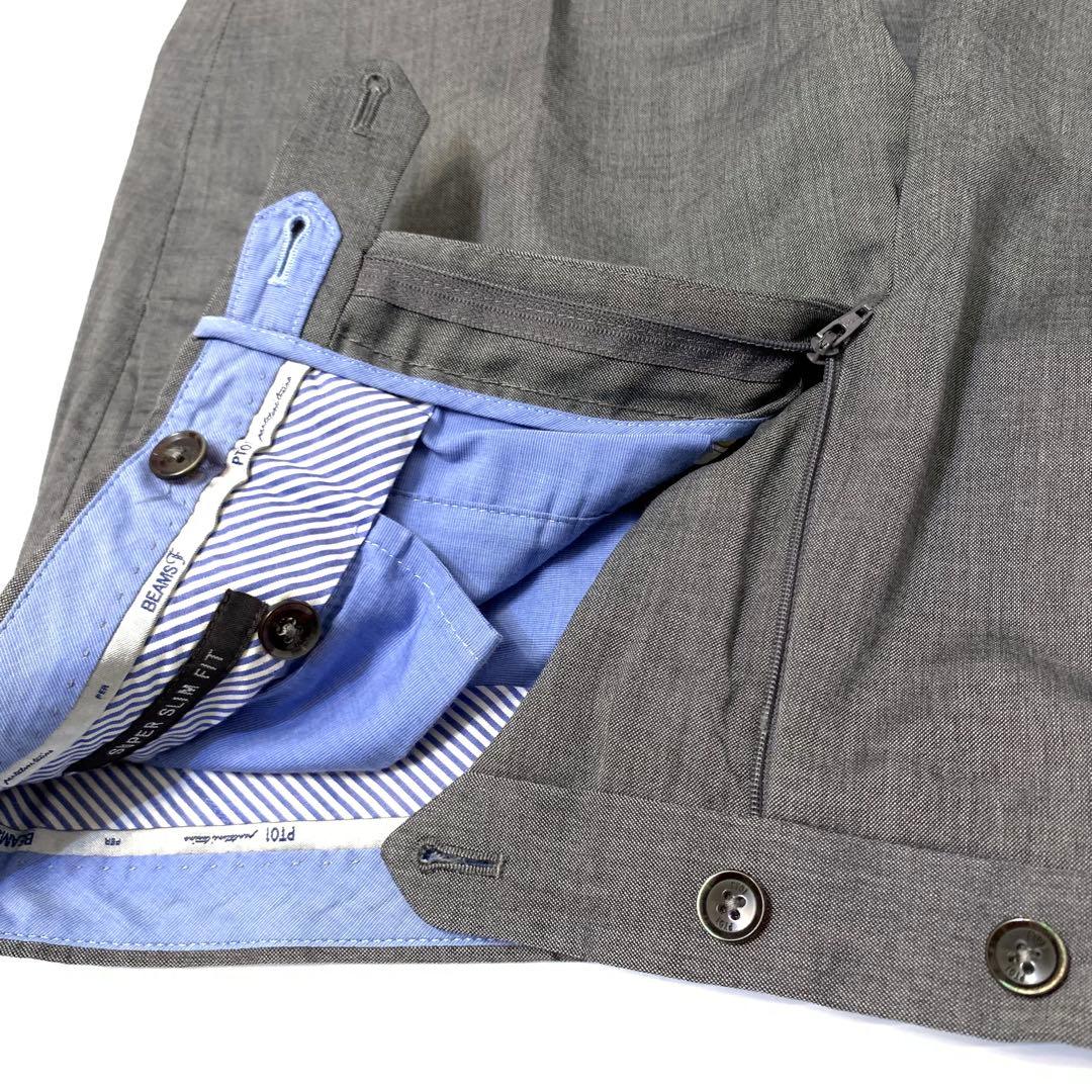 ●PT01 per BEAMS F 48 定価¥45,000程 裾ダブル 美脚