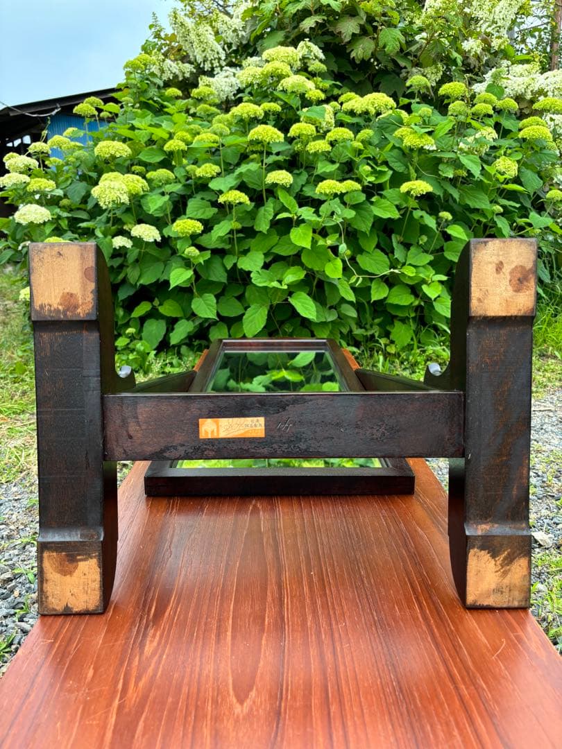 松本民芸家具 スタンドミラー 姿見 全身鏡　ミズメザクラ