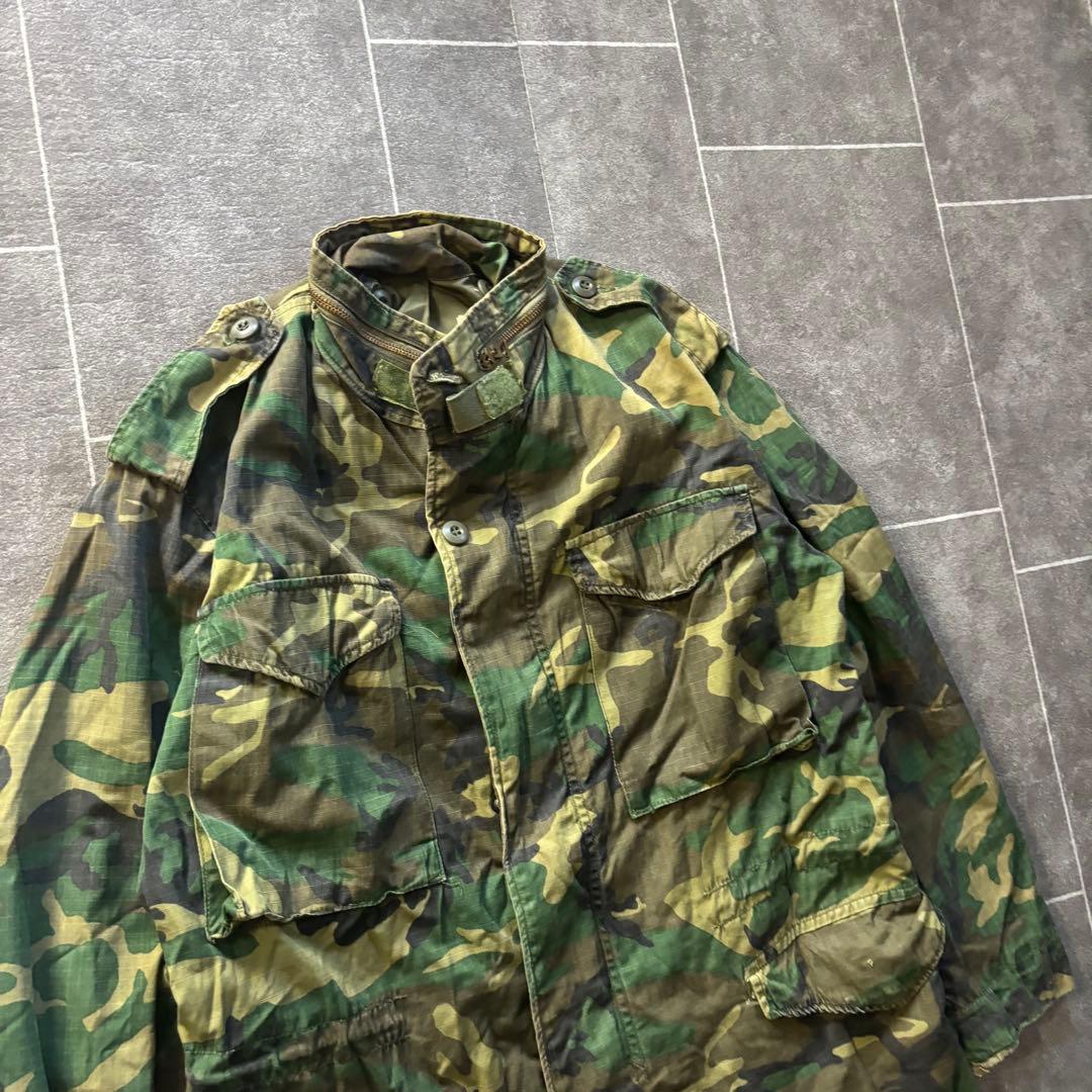 80s M-65 フィールドジャケット ウッドランド SCOVILL 古着