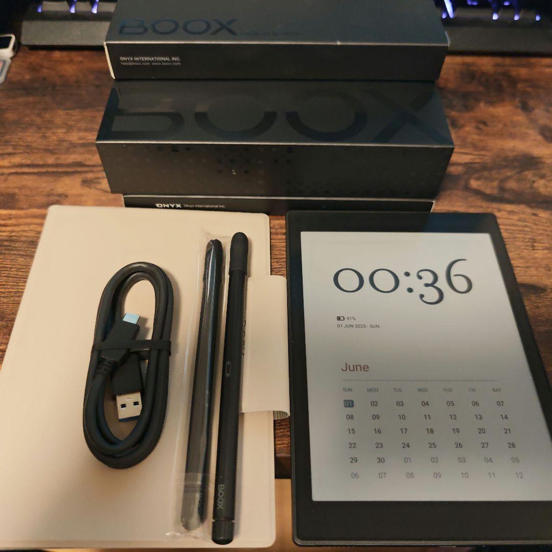 BOOX Tab Mini C,pen2 pro(消しゴム機能付),純正カバー