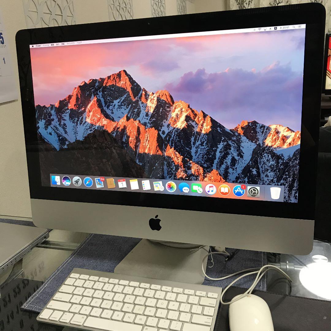 iMac21.5インチ、 ワイヤレスキーボード、マウス付き