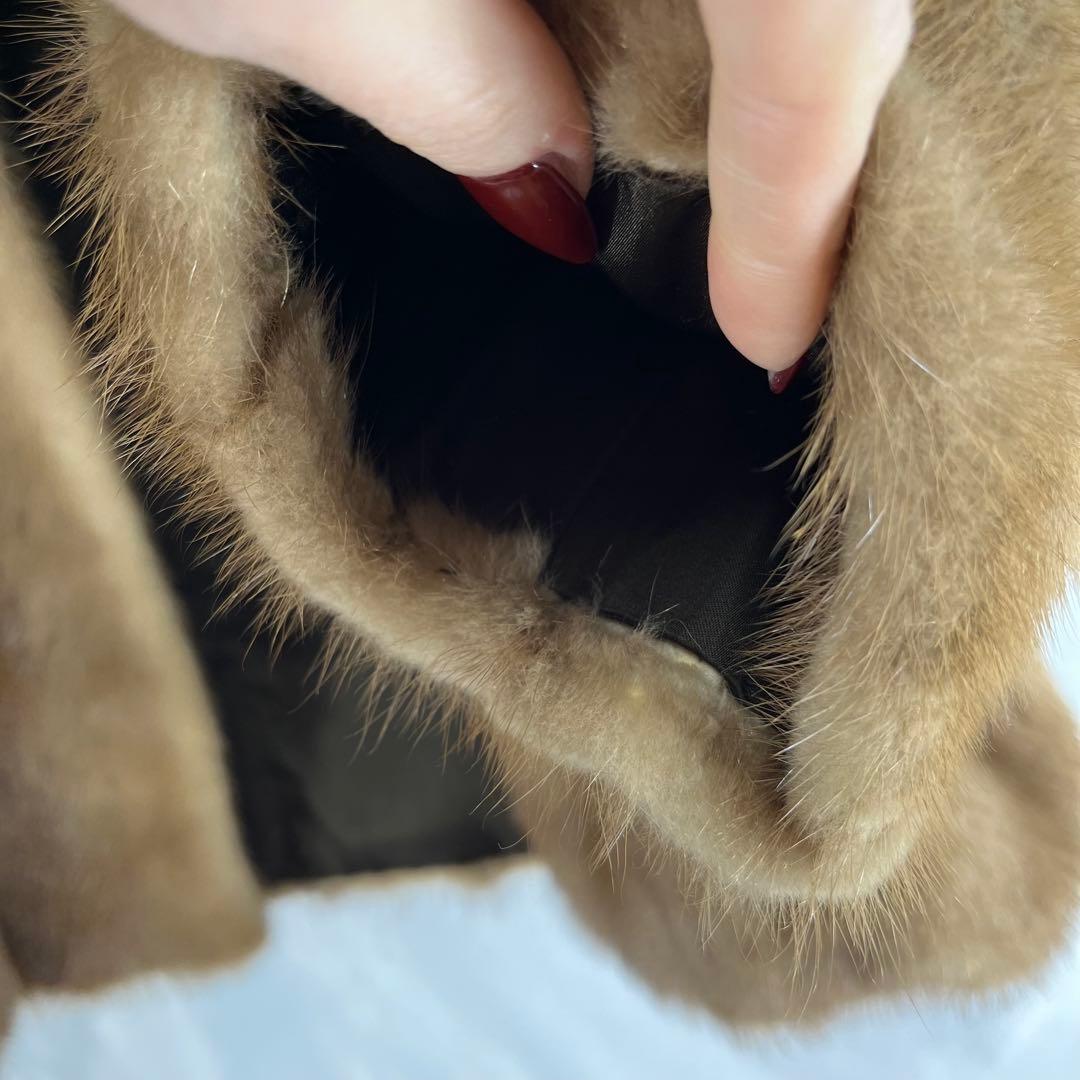 ブラウン ミンクコート