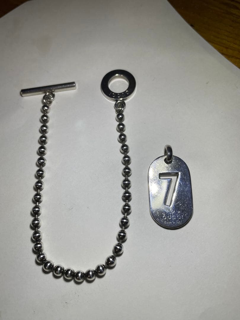 グッチ gucci ネックレストップ 7 ボールチェーン セットシルバー925