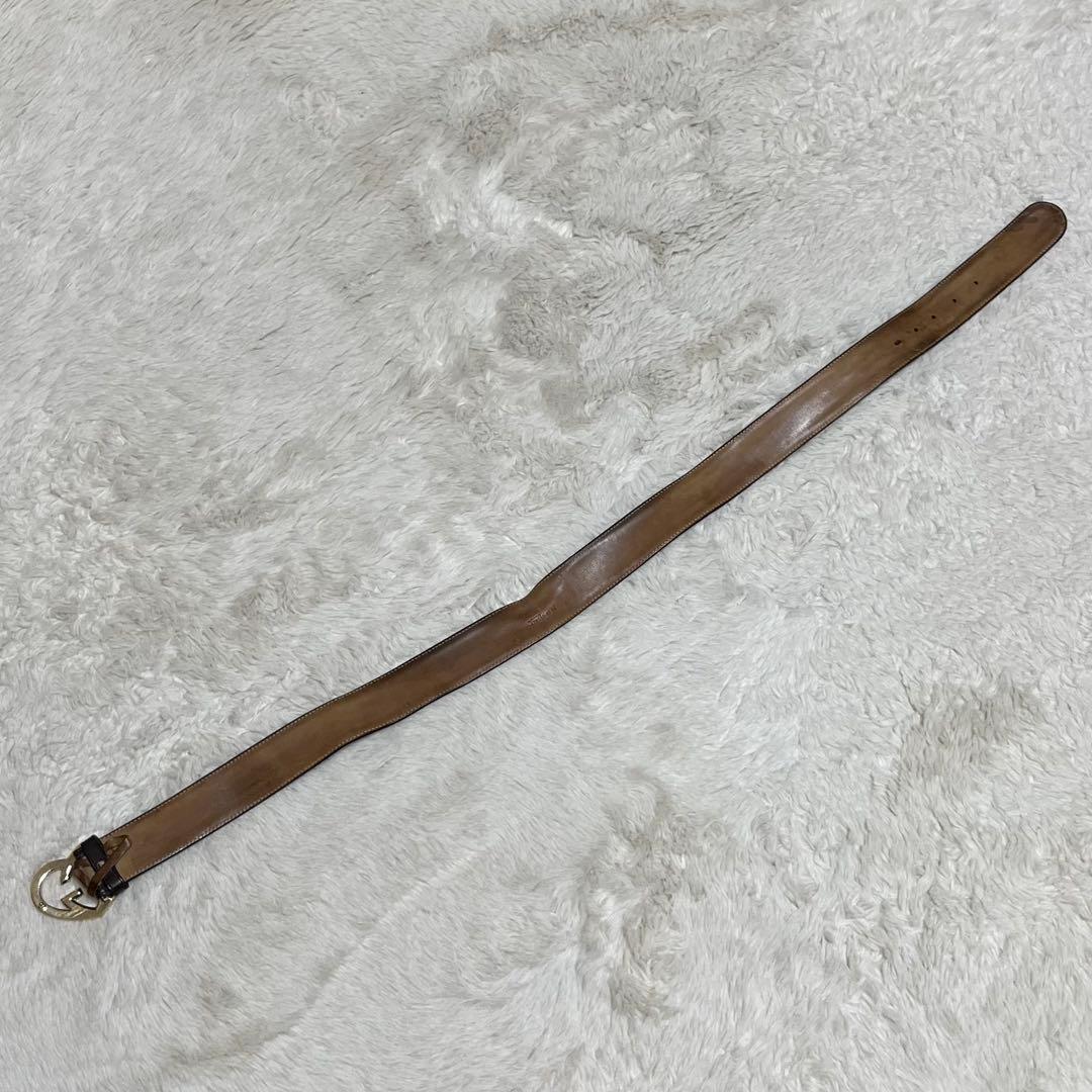 GUCCI グッチ　モノグラム　ベルト　ハートロッキング　キャンバス　GG 金色