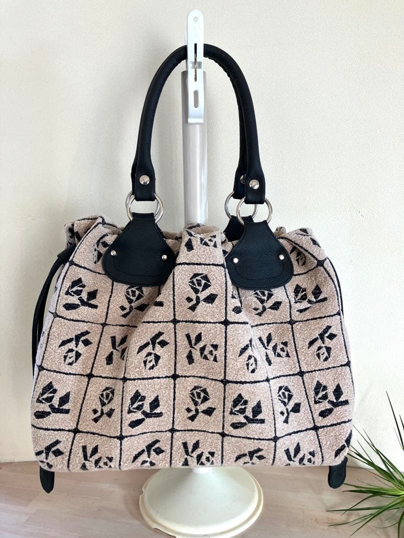 ハンドメイドlulu巾着トートバッグ