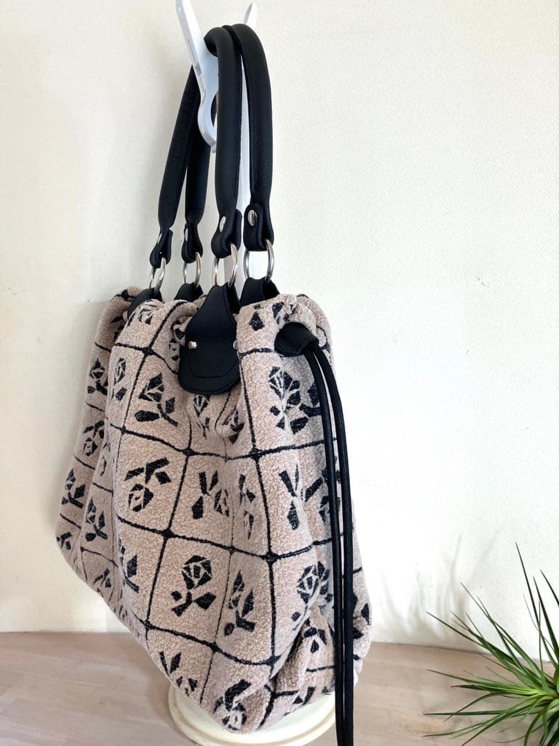 ハンドメイドlulu巾着トートバッグ