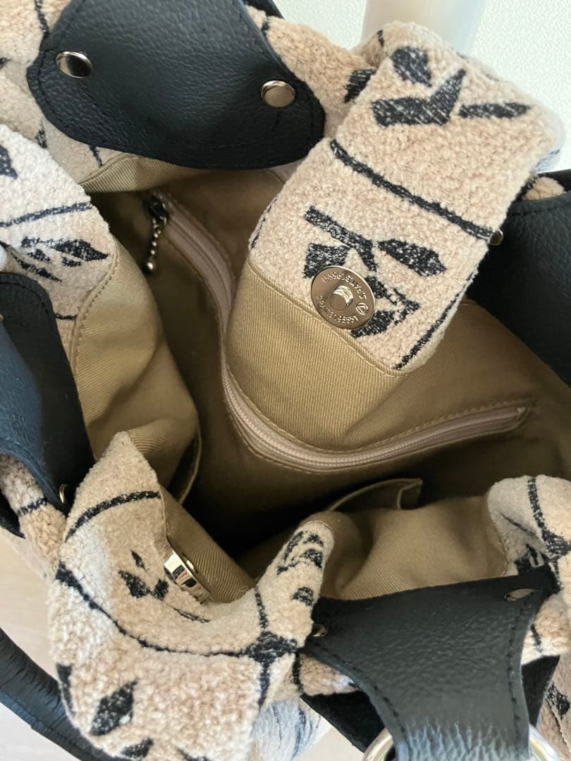 ハンドメイドlulu巾着トートバッグ