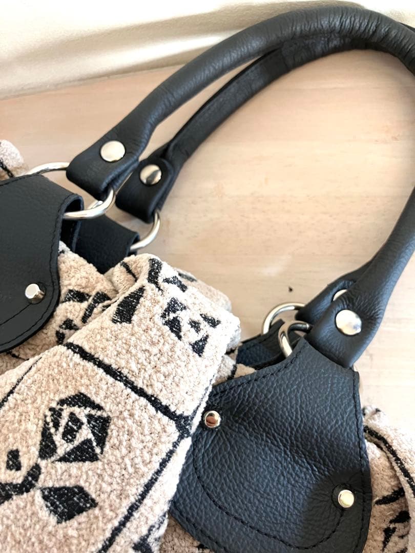 ハンドメイドlulu巾着トートバッグ