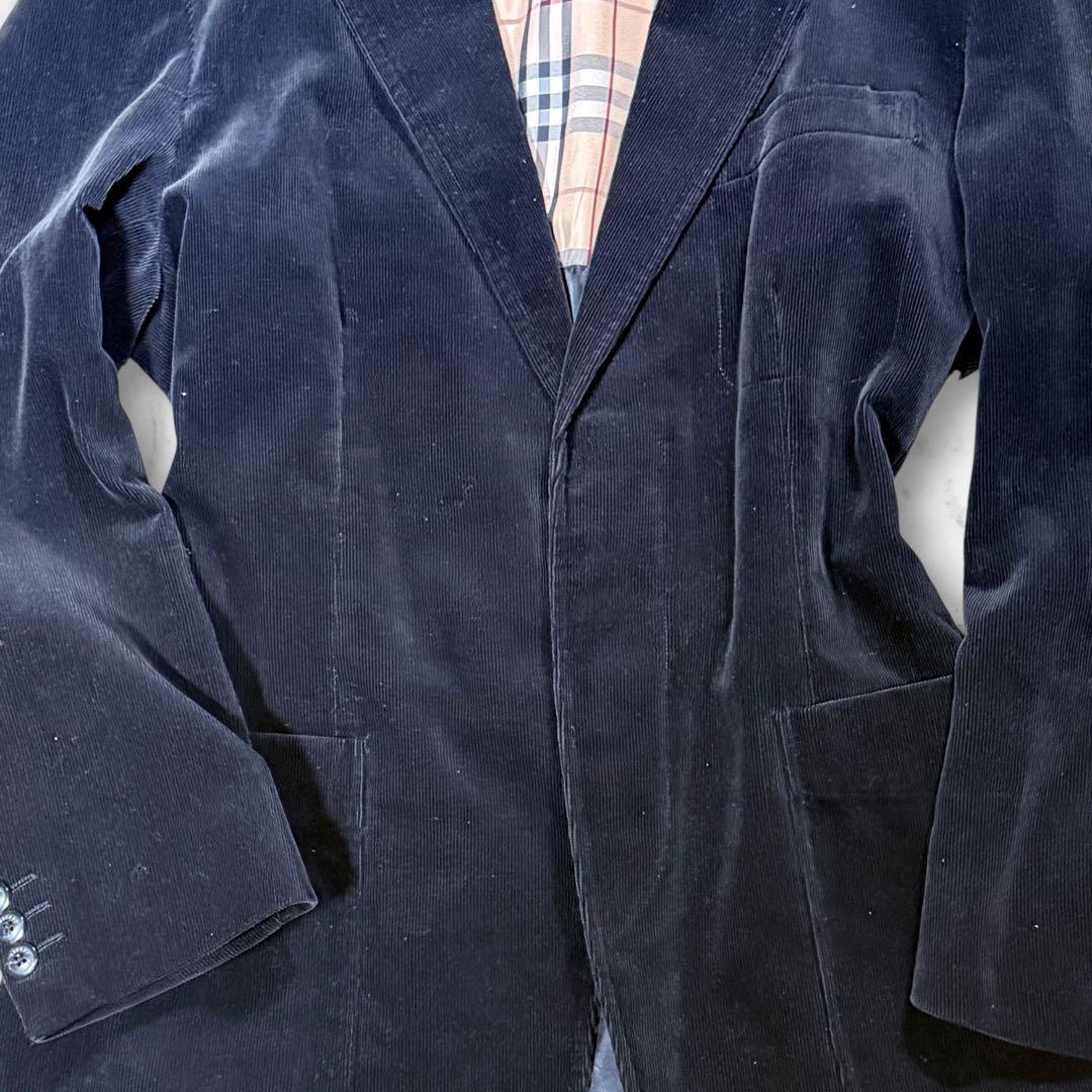 BURBERRY LONDONコーデュロイ テーラードジャケット サイズM 黒