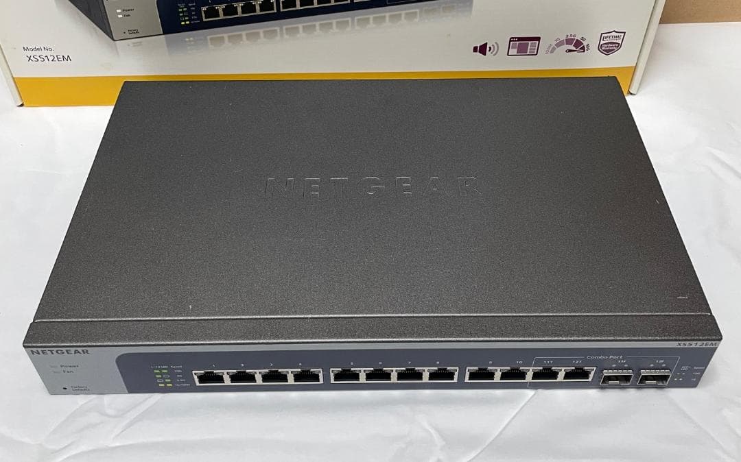 USED NETGEAR XS512EM 12ポートスイッチ 10G