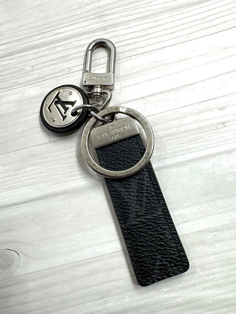 【美品】Louis Vuitton ポルトクレ　キーリング　M80237 レザー