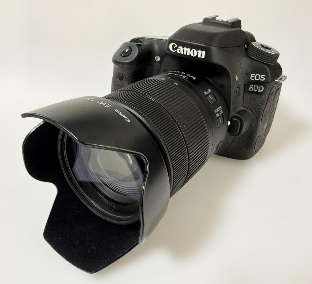 ★美品、ショット数少★Canon EOS 80D EF-S 18-135mm,