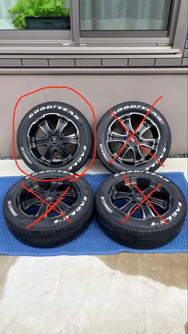 【きい】①タイヤホイール　バルベロ クリムソン 6穴 PCD139.7mm