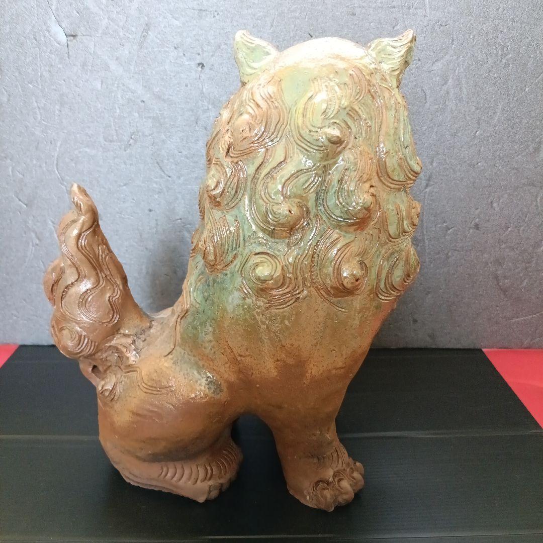 マスカット　シーサー　壺屋焼