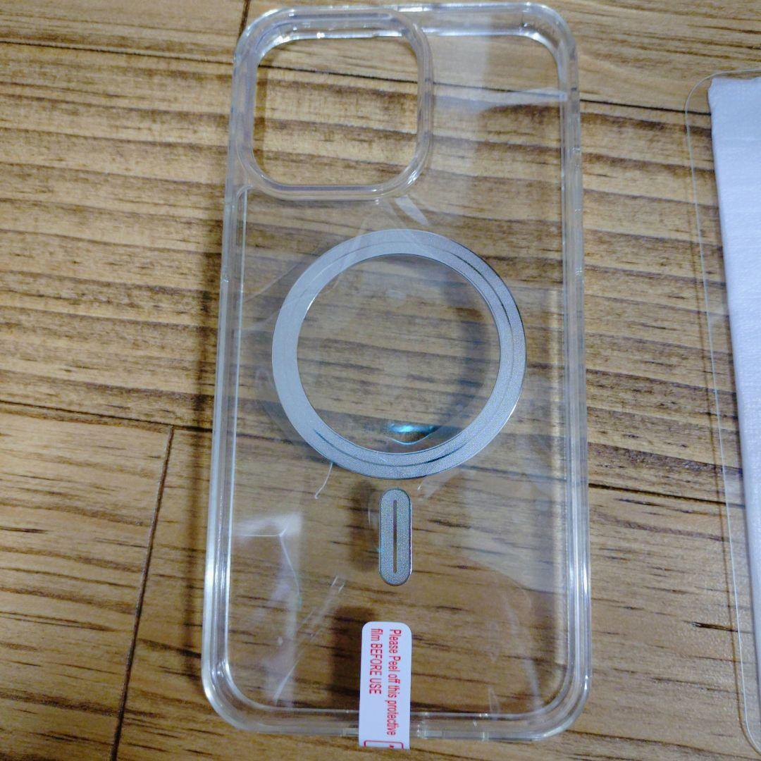 iPhone 14 Pro Max 透明ケース ガラスフィルム2枚セット