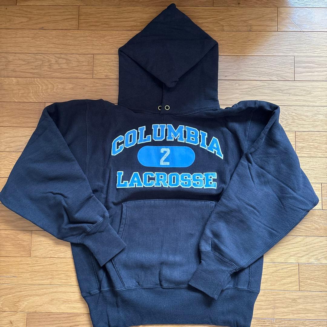 90s Champion Reverse Weave ブラック パーカー L