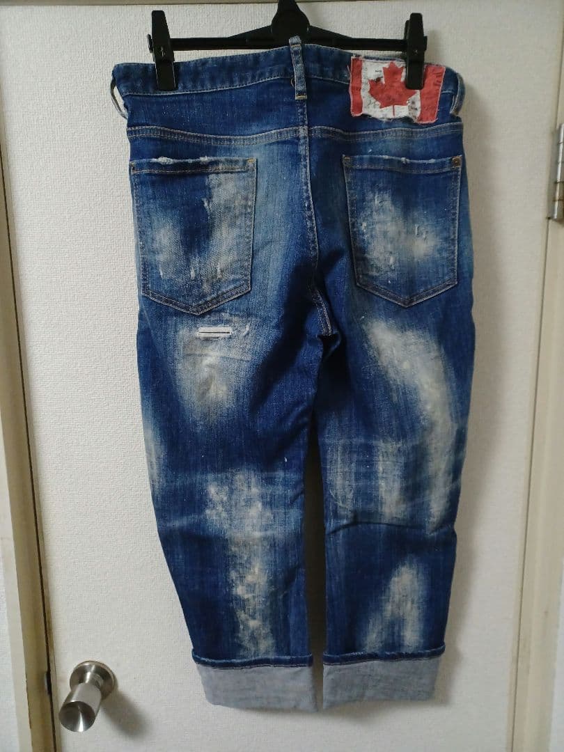 Dsquared2　ディースクエアード　クロップド　ストレッチ　デニム　44