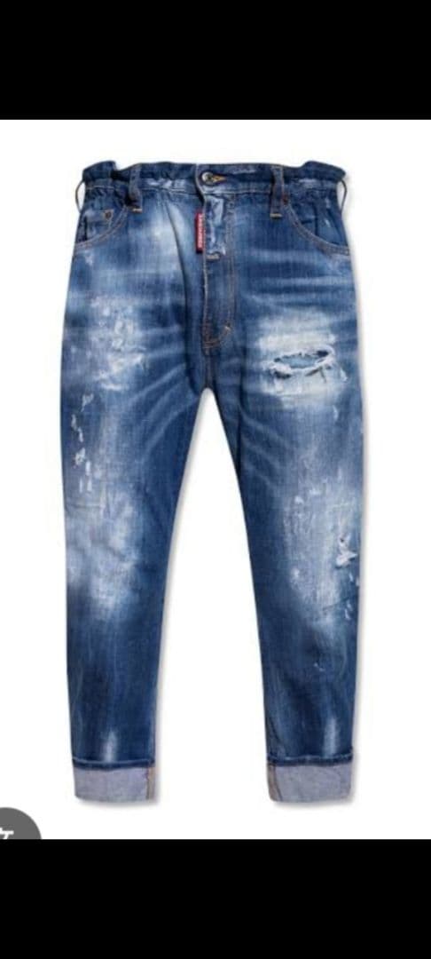 Dsquared2　ディースクエアード　クロップド　ストレッチ　デニム　44