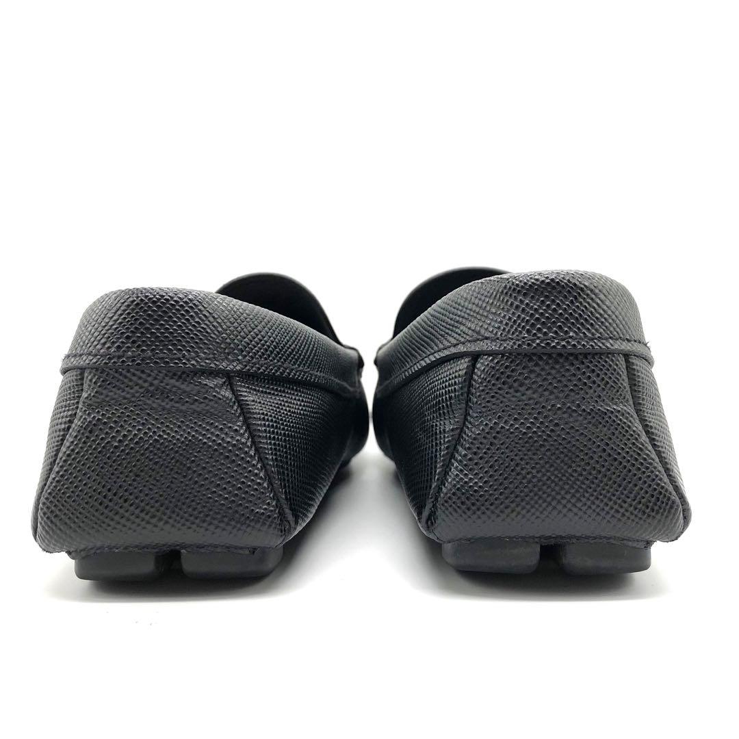 美品✨PRADA プラダ ドライビングシューズ 三角ロゴ サフィアーノレザー　6