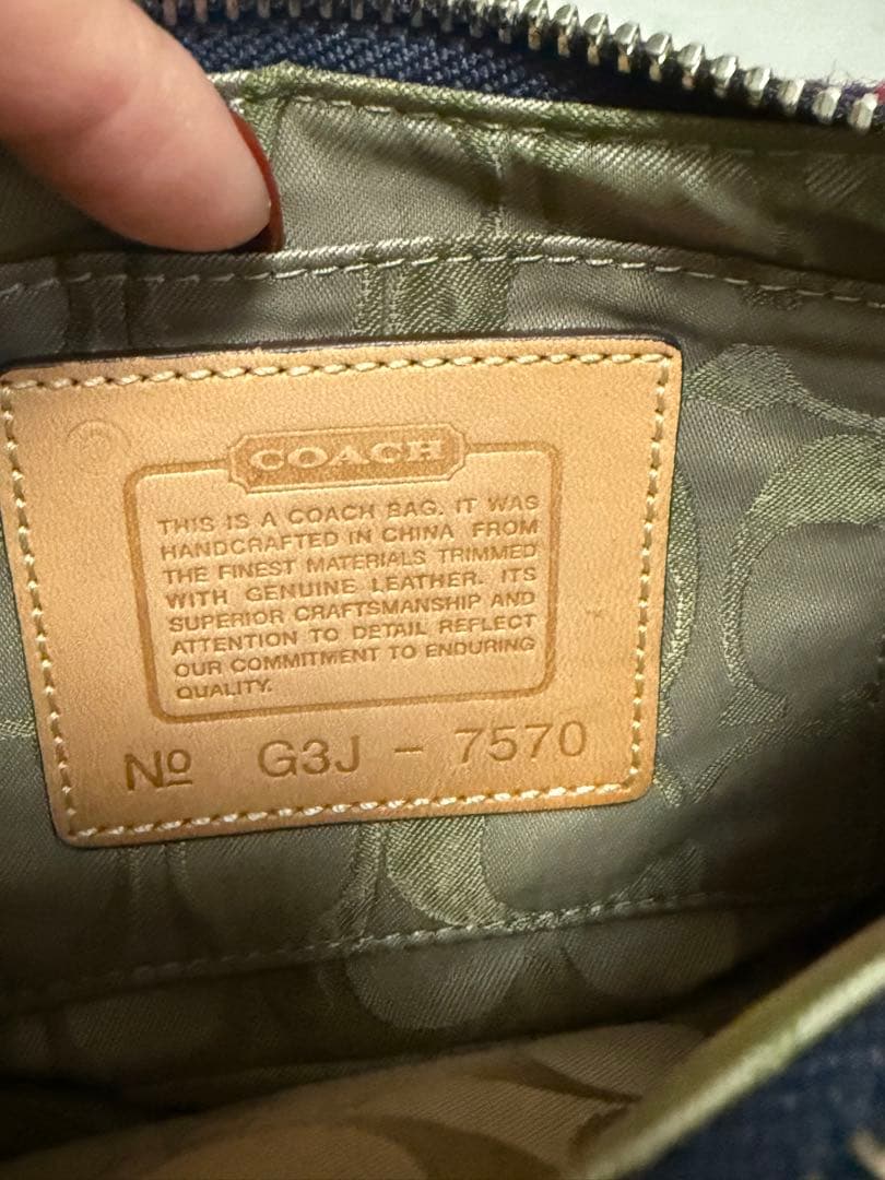 COACH チェック柄　バッグ