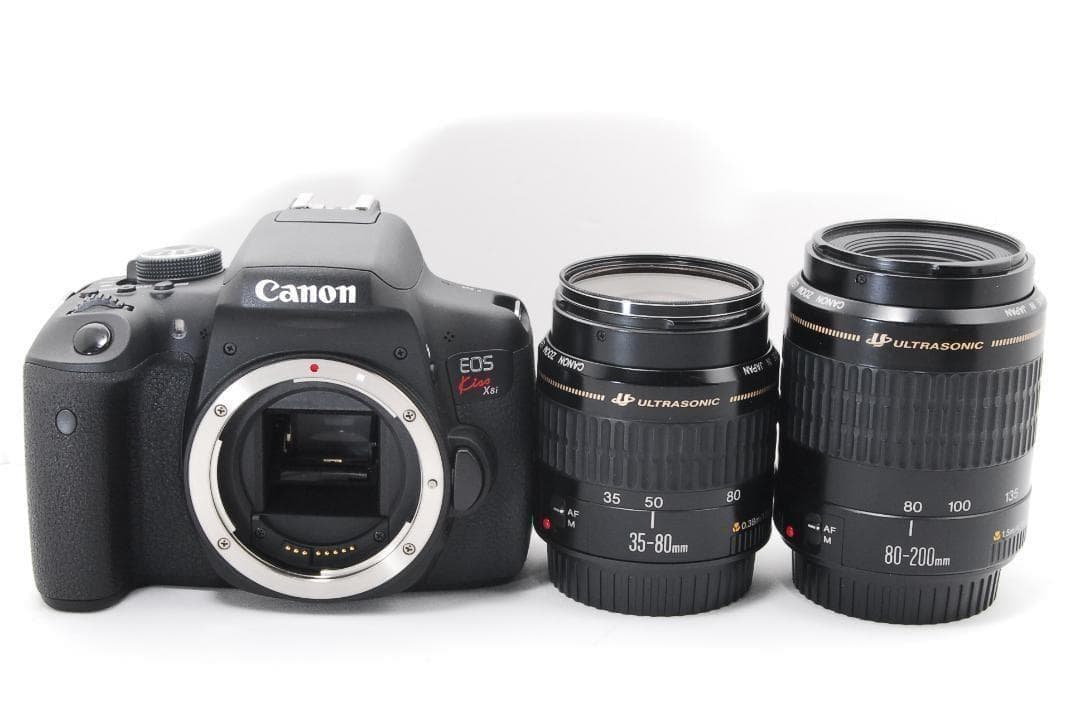 美品 Canon EOS kiss x8i ダブルレンズセット　初期不良保証付き