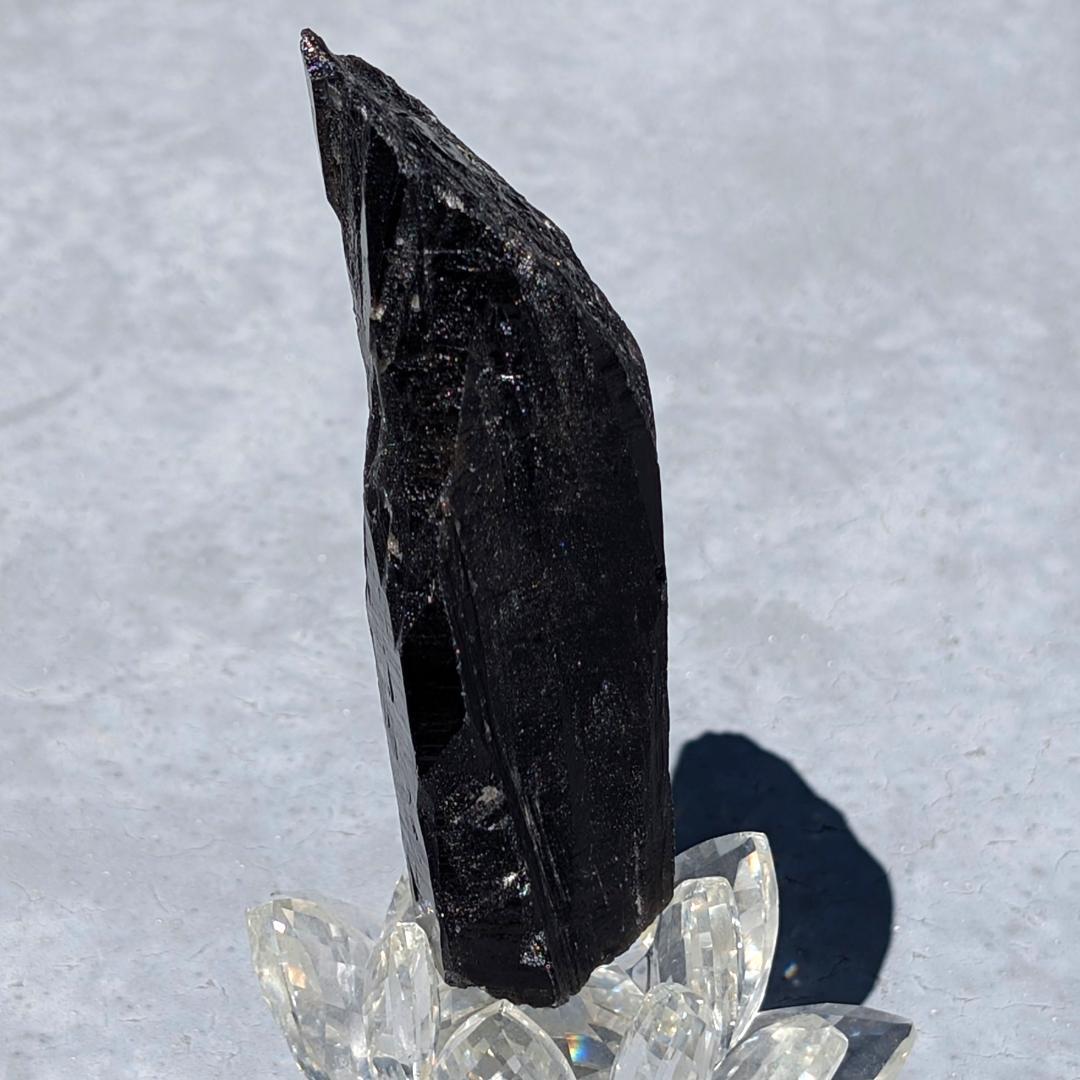 Borders　一点物 モリオン原石 山東省産 黒水晶 130g 邪気払い