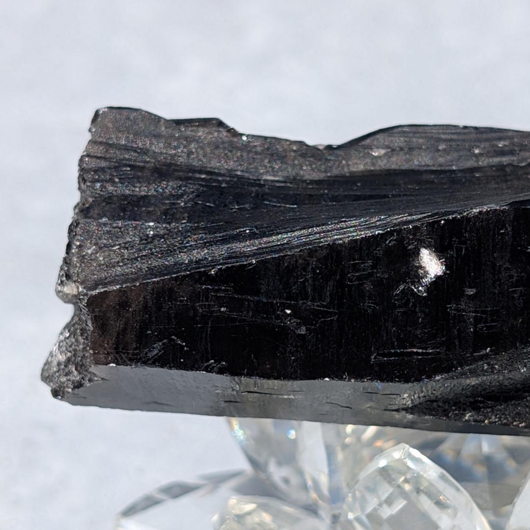 Borders　一点物 モリオン原石 山東省産 黒水晶 130g 邪気払い