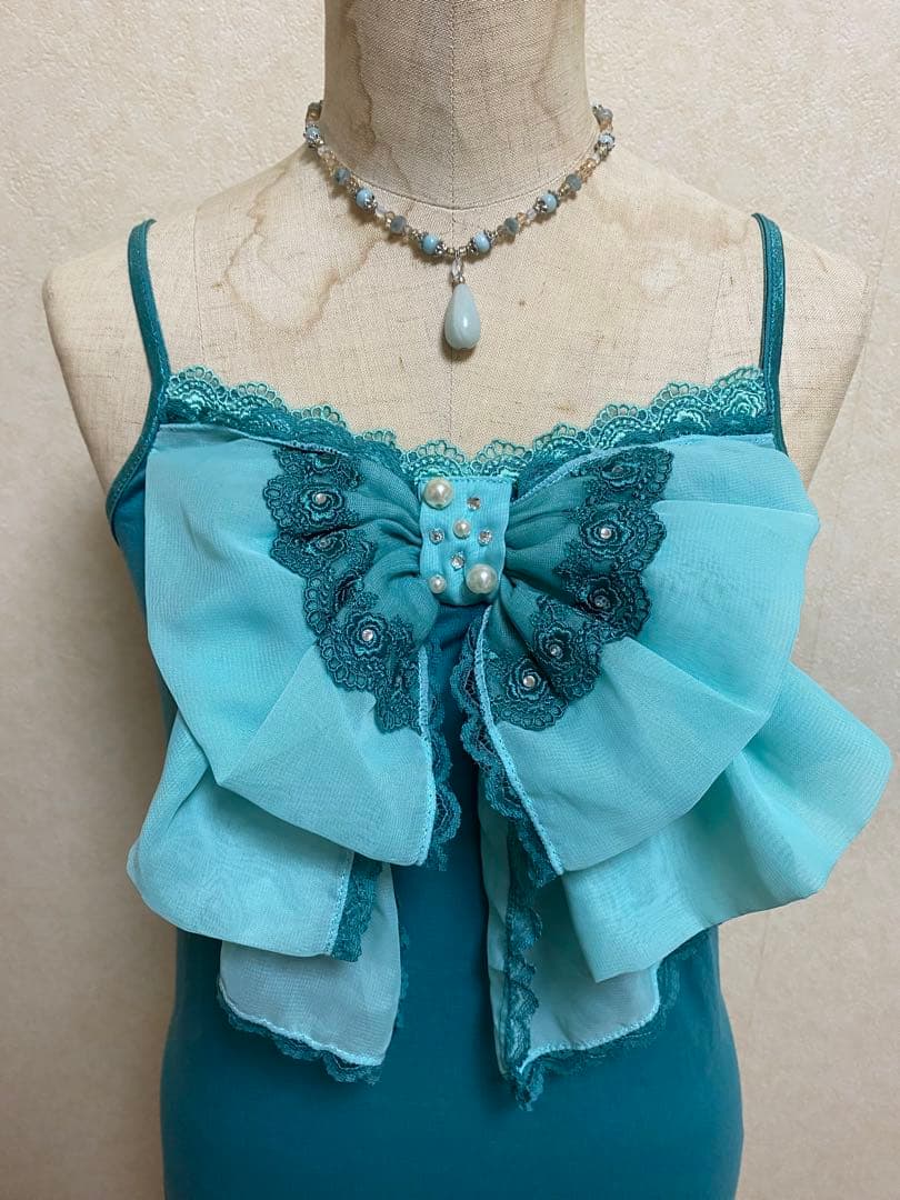 新品 axes femme ビックリボン ビジュー キャミソール 森ガール 平成