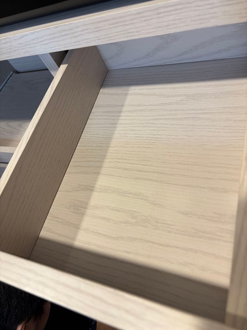 【のなか】LOWYA ロウヤ 食器棚 ホワイトウォッシュ　幅90cm